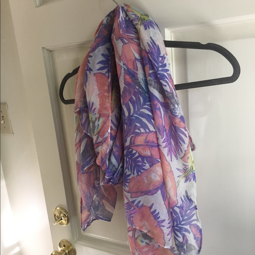 Gauzy Tropical Scarf